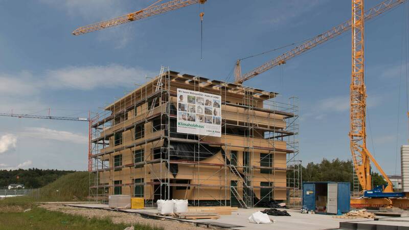 Bau in Gebäudeklasse 4 mit Wandelementen made of LIGNO®